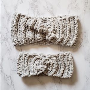 Matching Mommy & Baby velvet headband/ear warmers